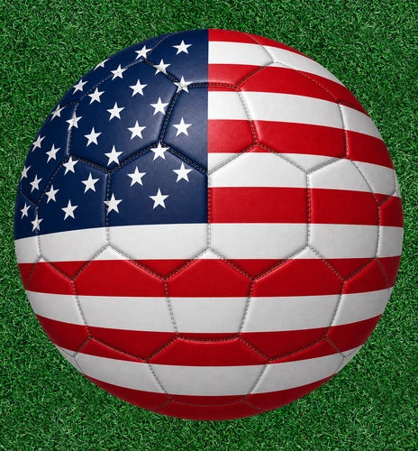 United States Flag soccer ball 100% waterproof vinyl sticker decal - many sizes