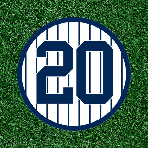 Yankees Jorge Posada #20 100% waterproof vinyl sticker decal - several sizes