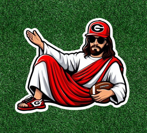 Jesus is a Georgia fan 100% waterproof vinyl sticker decal - several sizes