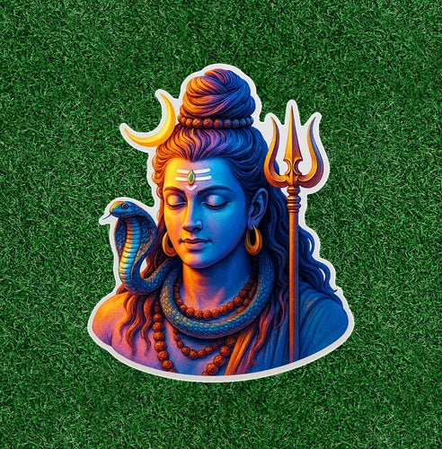 Hindu God Lord Shiva 100% waterproof vinyl sticker decal - many sizes available