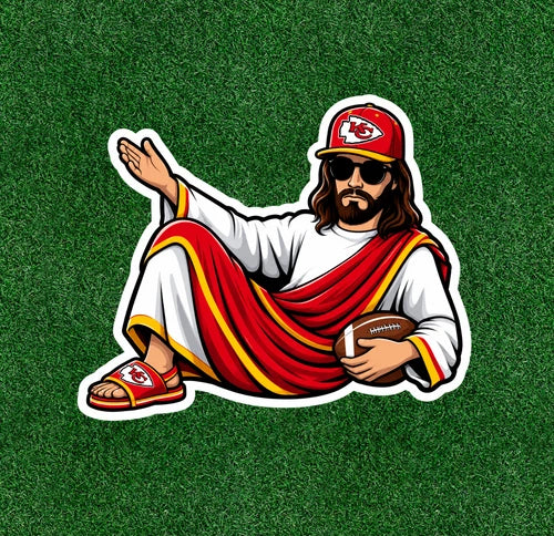 Jesus is a Chiefs Fan 100% waterproof vinyl sticker decal - several sizes