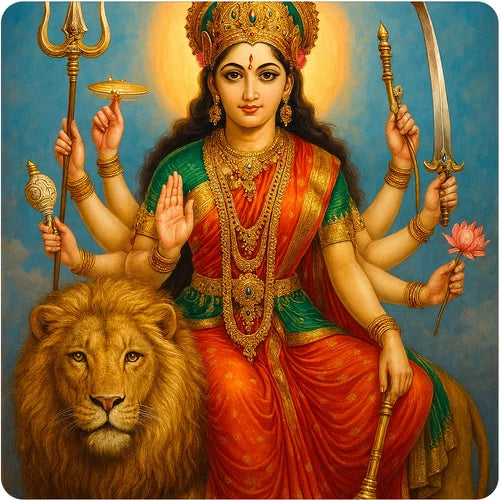 Hindu Goddess Durga vinyl decal sticker - many sizes available