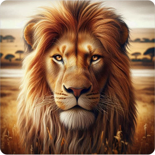 Beautiful Lion head 100% waterproof vinyl sticker decal - many sizes available