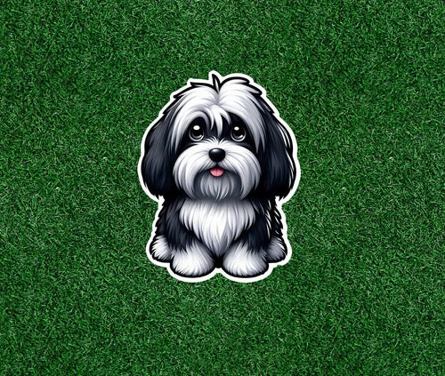 Cute Havanese dog 100% waterproof vinyl sticker decal - many sizes available