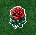 Beautiful red rose vinyl sticker decal - many sizes available