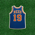 Knicks Willis Reed #19 100% waterproof vinyl sticker decal - several sizes