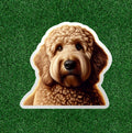 Cute Golden Doodle dog 100% waterproof vinyl sticker decal - many sizes