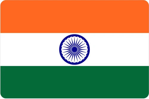 India Flag 100% waterproof vinyl sticker decal - many sizes available