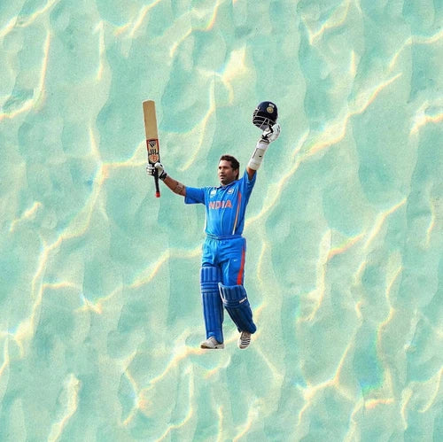 India Cricket star Sachin Tendulkar waterproof vinyl sticker decal - many sizes