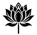 Lotus Blossom flower vinyl sticker decal - many sizes / colors available