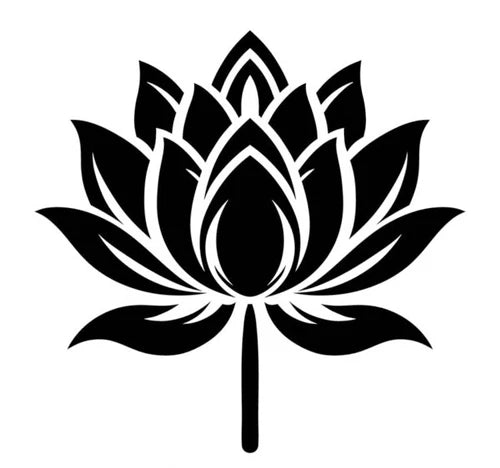 Lotus Blossom flower vinyl sticker decal - many sizes / colors available