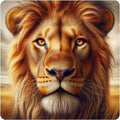 Beautiful Lion head 100% waterproof vinyl sticker decal - many sizes available