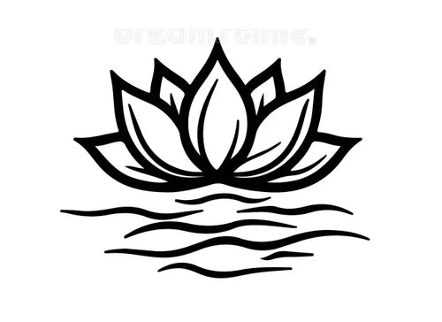 Lotus Blossom flower vinyl sticker decal - many sizes / colors available