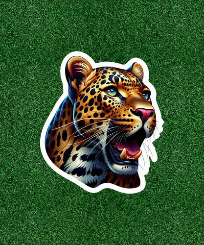 Beautiful Leopard 100% waterproof vinyl sticker decal - many sizes available