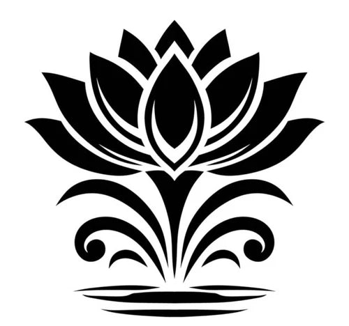 Lotus Blossom flower vinyl sticker decal - many sizes / colors available