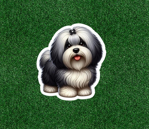 Cute Havanese dog 100% waterproof vinyl sticker decal - many sizes available