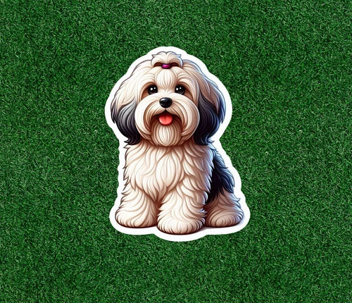 Cute Havanese dog 100% waterproof vinyl sticker decal - many sizes available