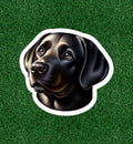 Black Labrador Retriever dog 100% waterproof vinyl sticker decal - many sizes
