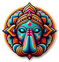 Namaste mandala Indian prayer design waterproof vinyl decal sticker - many sizes