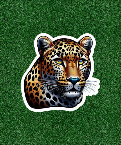 Beautiful Leopard 100% waterproof vinyl sticker decal - many sizes available