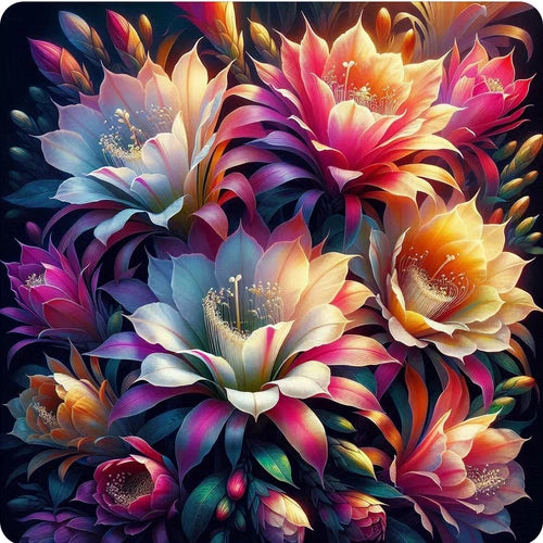 Beautiful Queen of the Night flowers waterproof vinyl sticker decal - many sizes