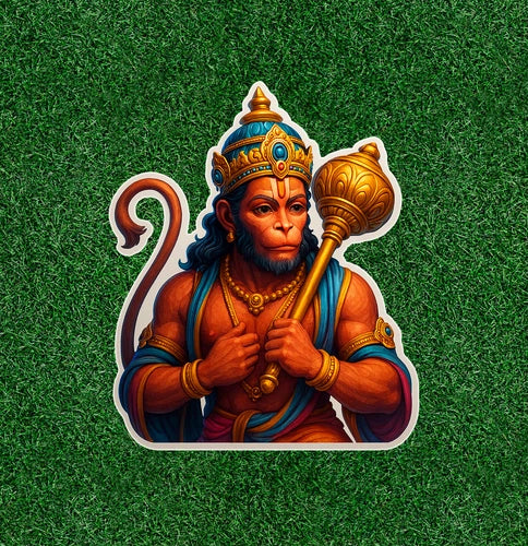 Hindu God Lord Hanuman 100% waterproof vinyl sticker decal - many sizes