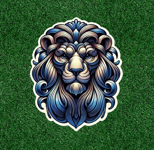 Beautiful Lion head 100% waterproof vinyl sticker decal - many sizes available