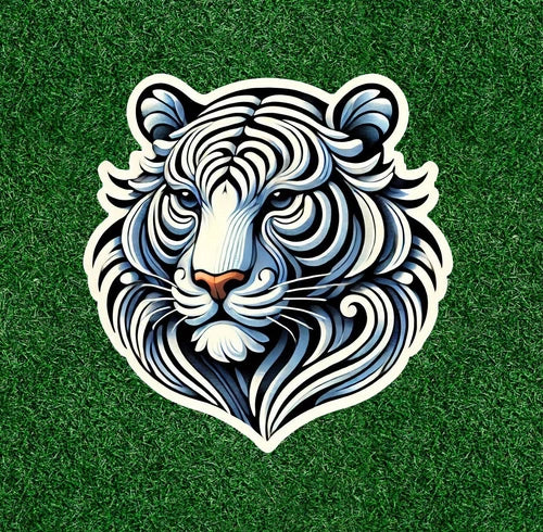 Beautiful Bengal white tiger 100% waterproof vinyl sticker decal - many sizes