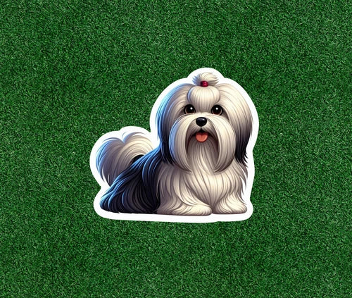 Cute Havanese dog 100% waterproof vinyl sticker decal - many sizes available