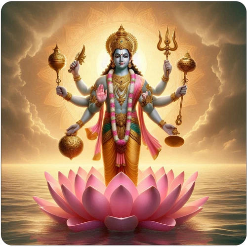 Hindu God Lord Vishnu 100% waterproof vinyl sticker decal - many sizes available