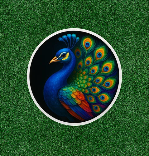 Beautiful peacock 100% waterproof sticker decal- many sizes available