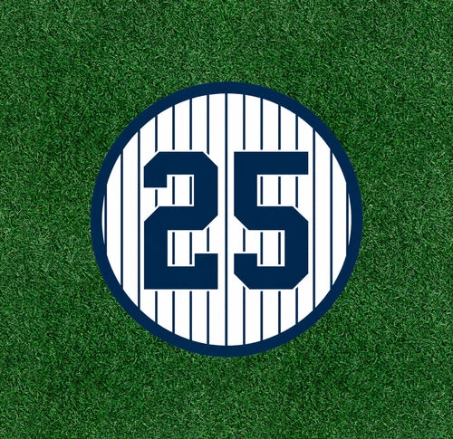 Yankees Tommy John #25 100% waterproof vinyl sticker decal - several sizes