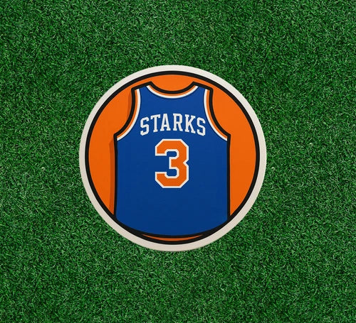 Knicks John Starks #3 100% waterproof vinyl sticker decal - several sizes