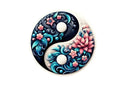 Yin Yang Mandala design 100% waterproof vinyl decal sticker - many sizes