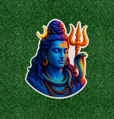 Hindu God Lord Shiva 100% waterproof vinyl sticker decal - many sizes available