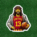 Jesus is an Iowa State fan 100% waterproof vinyl sticker decal - several sizes