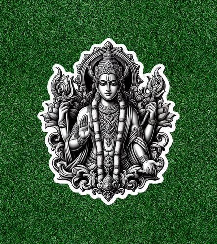 Hindu God Lord Vishnu 100% waterproof vinyl sticker decal - many sizes