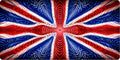 Trippy design UK British Flag 100% waterproof vinyl sticker decal - many sizes