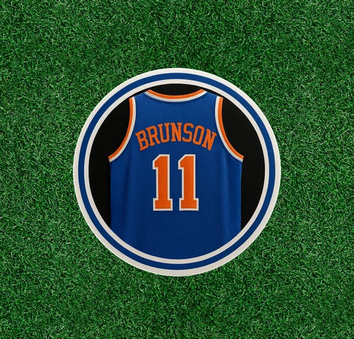 Knicks Jalen Brunson #11 100% waterproof vinyl sticker decal - several sizes