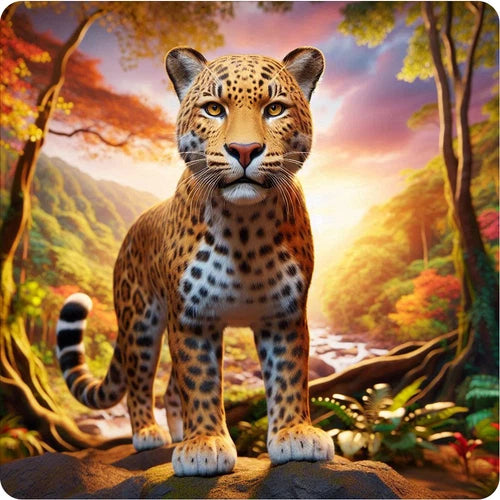 Beautiful Leopard 100% waterproof vinyl sticker decal - many sizes available