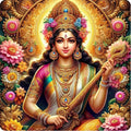 Hindu Goddess Saraswati 100% waterproof vinyl sticker decal - many sizes