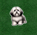 Cute Havanese dog 100% waterproof vinyl sticker decal - many sizes available