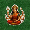 Hindu Goddess Durga vinyl decal sticker - many sizes available