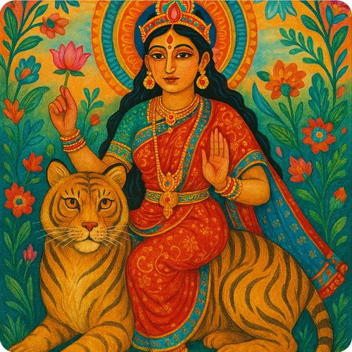 Hindu Goddess Shashthi 100% waterproof vinyl sticker decal - many sizes