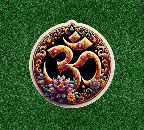 Hindu Indian Om meditation symbol waterproof vinyl decal sticker - many sizes