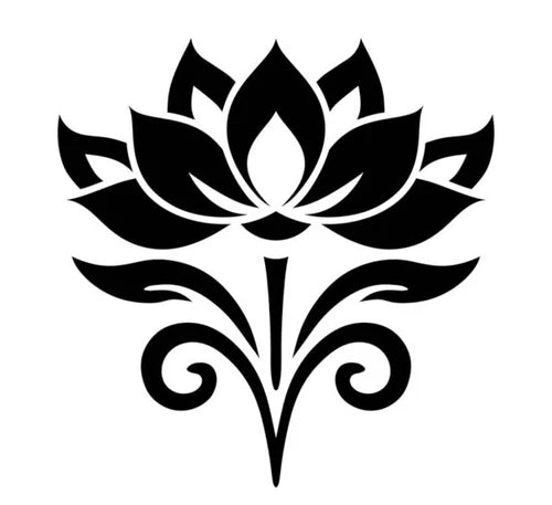 Lotus Blossom flower vinyl sticker decal - many sizes / colors available