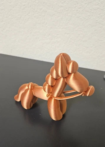 Balloon animal horse - shimmering copper color - 6 inches