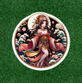 Japanese Sun Goddess Amaterasu 100% waterproof vinyl decal sticker - many sizes