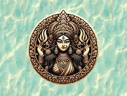 Hindu Goddess Durga 100% waterproof vinyl sticker decal - many sizes available