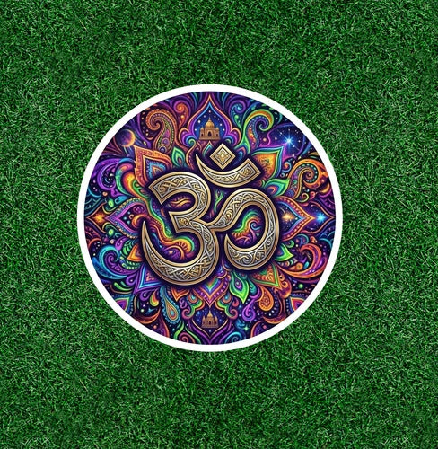 Hindu Indian Om meditation symbol waterproof vinyl decal sticker - many sizes